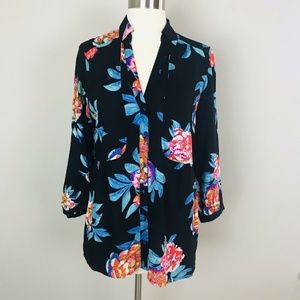 Anthro Maeve Woodland Walk Floral Buttondown 8